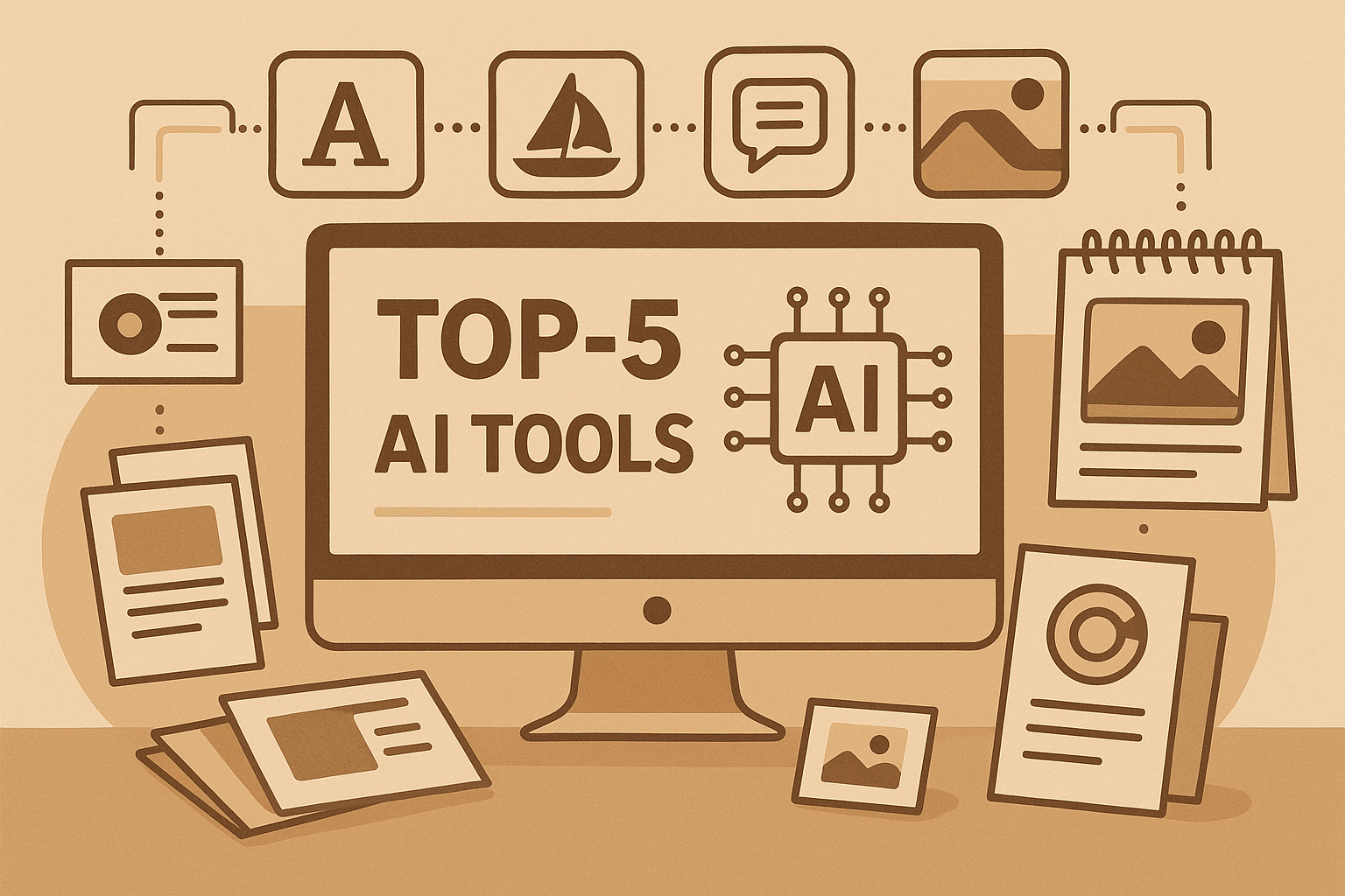ТОП-5 інструментів ШІ для створення дизайнів у поліграфії